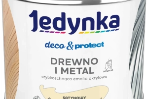 Farba, emalia drewno/metal kremowy połysk D&P 0,2l Jedynka