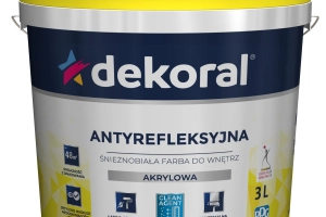 Farba antyrefleksyjna Dekoral Polinak Plus 3l do wnętrz