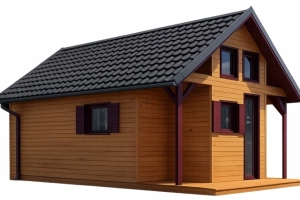 Domek drewniany letniskowy całoroczny 4m/5m 20mm