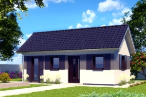 Domek drewniany całoroczny letniskowy 4,3m/5m 15/20