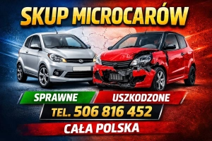 SKUP MICROCARÓW MICROCAR AIXAM LIGIER CHATENET JDM ITP SPRAWNE I USZKODZONE!