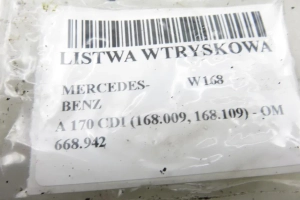 Listwa Wtryskowa Mercedes W168 A 170 Cdi